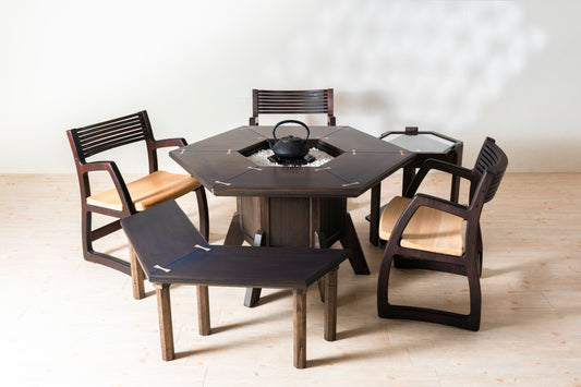 暖気式火鉢テーブル