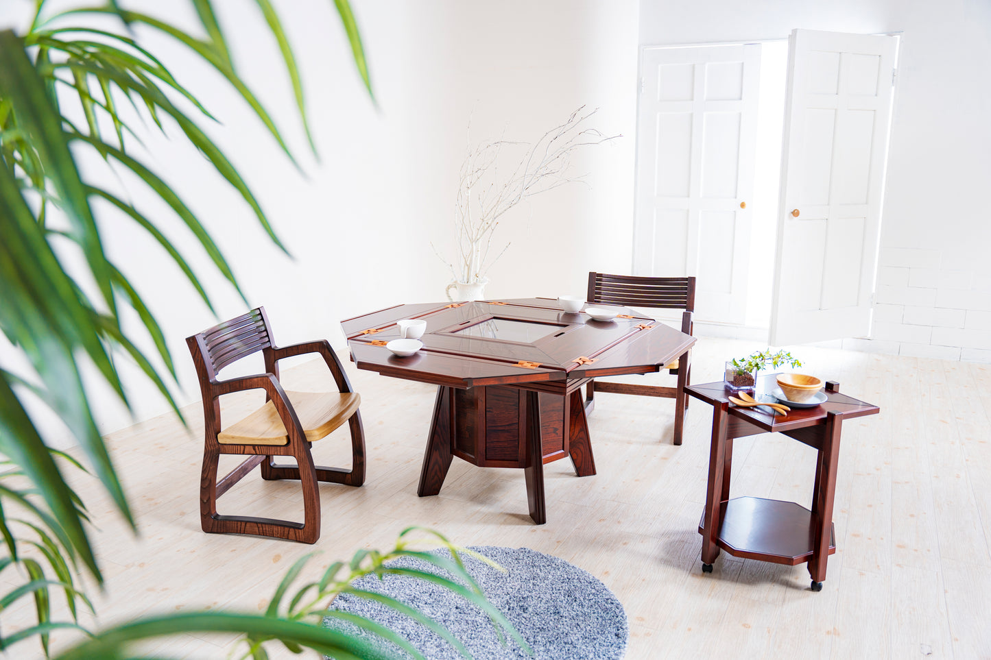 開閉式火鉢テーブル